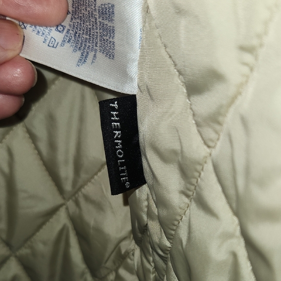 Lands End Tan Trench Coat Lightweight Classic Style - Picture 8 of 12